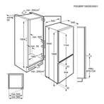 Zanussi ZNTN19ES1 Inbouw Koel-Vriescombinatie 188 cm, Verzenden, Nieuw