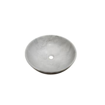 Sani Royal Waskom Rond Marmer Imperial White met, Nieuw