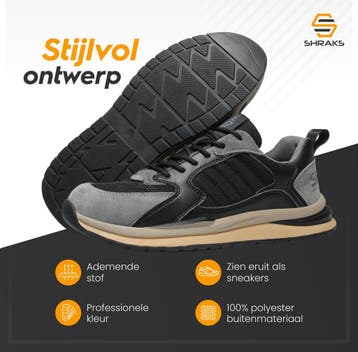 Shraks Venu Veiligheidsschoenen 35 - Werkschoenen voor Dames, Ophalen of Verzenden, Zo goed als nieuw