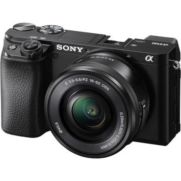 Sony A6100 Zwart + 16-50mm, Ophalen of Verzenden, Nieuw, Sony