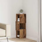 vidaXL Hoekkast Oudhout 25,5x25x80cm Bewerkt hout, Verzenden, Nieuw