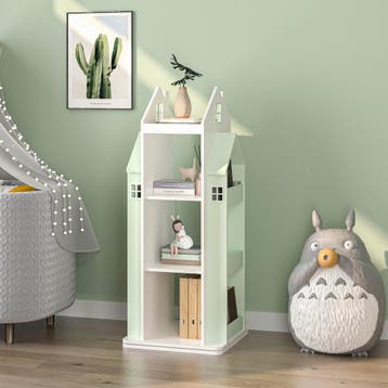 Kinderkast Vipsali 108x40x40 cm mintgroen en wit [en.casa], Verzenden, Nieuw