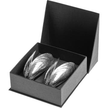 Anovi Zeeuws Mosselbestek – Authentiek en Elegant – 2 St, Ophalen of Verzenden, Nieuw, Zilver