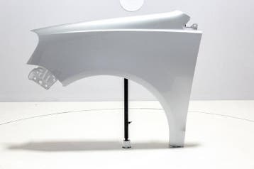 Spatbord linksvoor Volkswagen Polo 9N3 REFLEXSILVER (LA7W), Volkswagen, Voor, Nieuw, Ophalen of Verzenden