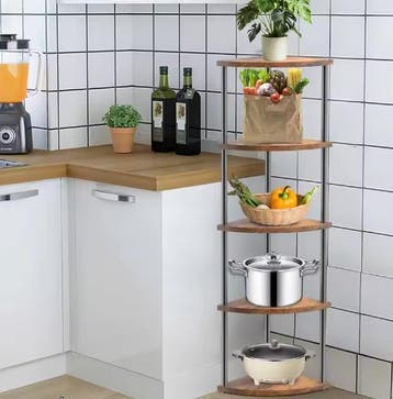 Ruimtebesparende 5-Laags Hoekplank voor Huis en Kantoor, Verzenden, Nieuw