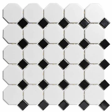 Mozaïektegel The Mosaic Factory Paris Octagon 56x56 en 23x23, Ophalen of Verzenden, Nieuw