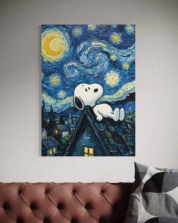 Andrea Di Martino ANDSAL 1991 - Snoopy Dreamer Van Gogh, Nieuw in verpakking