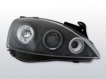 Koplampen Angel Eyes | geschikt voor Opel Corsa C 2000-2006, Verzenden, Nieuw, Opel