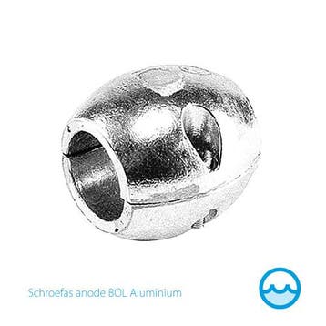 Schroefas anode aluminium bolvormig-Schroefas Anode 35 mm Al, Ophalen of Verzenden, Nieuw