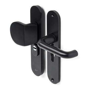 Veiligheidsbeslag met duwer | Intersteel | 55 mm, Verzenden, Nieuw