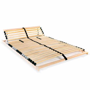 vidaXL Lattenbodem met 28 latten 7 zones 120x200 cm, Bruin, Verzenden, Nieuw, Twijfelaar