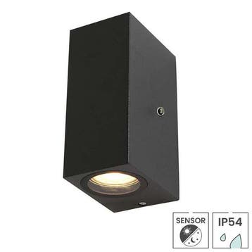 Buitenlamp met sensor zwart IP54 | Daglichtsensor | E27, Verzenden, Minder dan 50 watt, Wandlamp, Nieuw