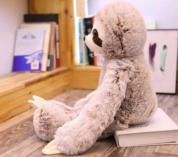 Leuke Luiaard Knuffel 50/70cm – Zachte Pluche Knuffel Pop, Verzenden, Nieuw, Overige typen