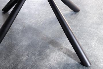 Draaibare retro stoel BIG GEORGE wit bouclé met armleuning, Ophalen of Verzenden, Nieuw