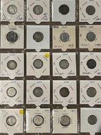 Nederlandse zilveren kwartjes - periode 1849-1925 - 20 stuks, Verzenden, Koning Willem I, Losse munt, Zilver