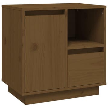 Nachtkastje rustiek hout | 33% Korting | Snel weg!, Ophalen of Verzenden, Zo goed als nieuw, 45 tot 65 cm, Minder dan 55 cm
