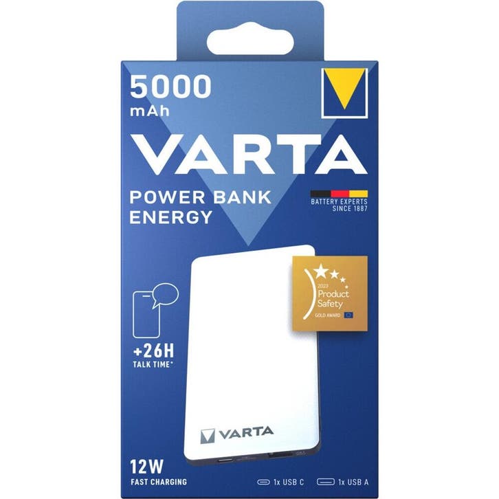 Varta Powerbank 5.000mAh - Rampready, Telecommunicatie, Powerbanks, Nieuw