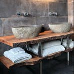 Massieve Eettafel | Boomstamtafels | Boomstammeubels | Uniek, Vijf personen of meer, Metaal, Nieuw, 200 cm of meer