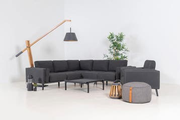 Flow. Doozy hoekbank sooty met loungestoel |, Ophalen of Verzenden, Nieuw