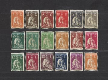 Portugal 1930 - Ceres volledige serie - Mundifil nº 495/512, Gestempeld