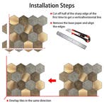 Zelfklevende Mozaïek Tegel - Afimera Hexagon XL -, Ophalen of Verzenden, Nieuw