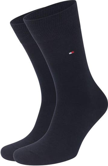 Tommy Hilfiger Classic 2-Pack Sokken Navy maat 47-49 Heren, Kleding | Heren, Sokken en Kousen, Verzenden, Nieuw, Blauw, Tommy Hilfiger
