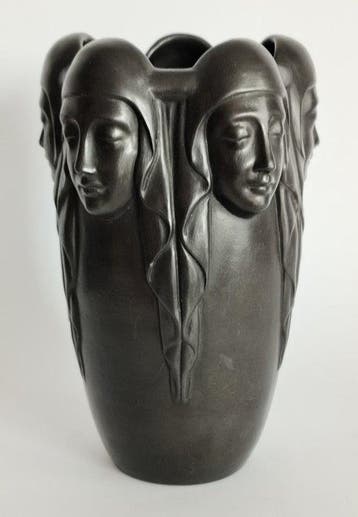 Vaas - Terracotta - Deense Art Nouveau-vaas, Antiek en Kunst