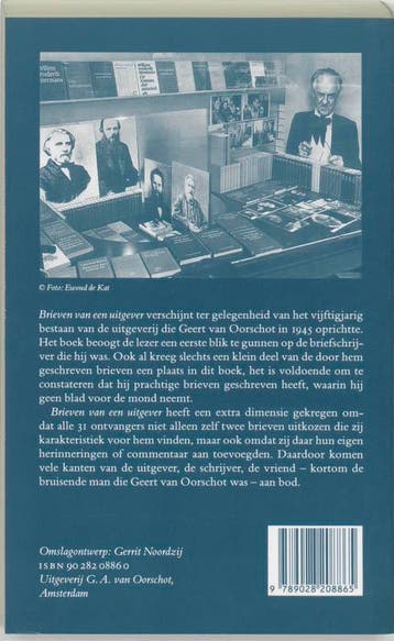 Brieven van een uitgever 9789028208865 Geert van Oorschot, Verzenden, Zo goed als nieuw, Geert van Oorschot
