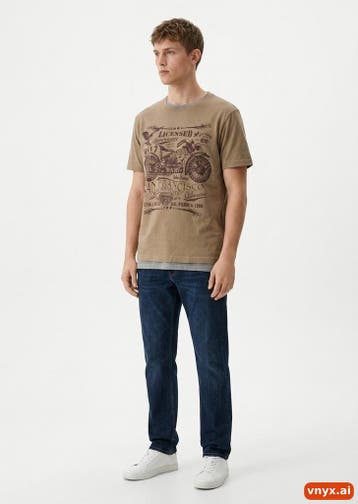 John Baner T-shirts Heren maat L Beige Vintage, Ophalen of Verzenden, Nieuw, John Baner