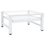 vidaXL Wasmachineverhoger met uittrekbaar schap wit, Witgoed en Apparatuur, Wasmachines, Verzenden, Nieuw