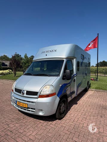 Degelijke Theault dubbelcabine  paardenwagen!, Dieren en Toebehoren, Ophalen, Zo goed als nieuw, Aluminium, 2-paards trailer