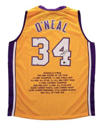 NBA - Shaquille O´Neal - Autograph - Recordstatistieken -, Verzamelen, Nieuw
