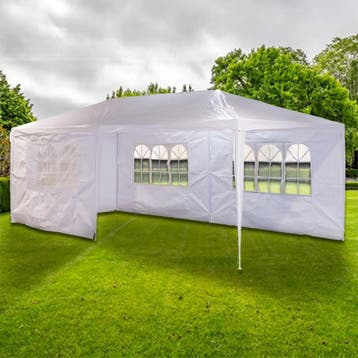 MaxxGarden Partytent 3x6m met zijwanden - Wit (Buizententen), Tuin en Terras, Partytenten, Verzenden, Nieuw