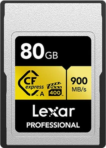 Lexar CFexpress PRO Type A Gold Series 80GB - Lezen 900MB/s,, Verzenden, Nieuw