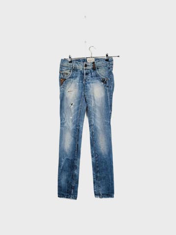 EXONINETEEN Jeans Dames maat W26 Blauw Vintage, Kleding | Dames, Ophalen of Verzenden, Nieuw