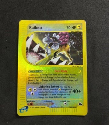 Pokémon - 1 Card - Raikou 26/144 Holo - Various sets, Nieuw