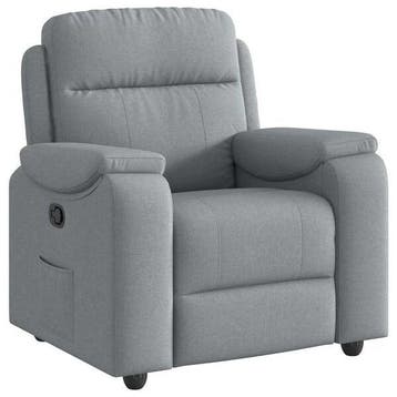 Verstelbare Fauteuil Lichtgrijs | Retourdeal 35% Korting, 75 tot 100 cm, Ophalen of Verzenden, Zo goed als nieuw, 75 tot 100 cm