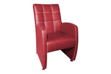 Eetkamerstoel Louise - eetkamerstoelen - Rood, Nieuw, Rood, Stof