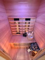 ACTIE: Luxe Combi Sauna (Infrarood + Fins) - GRATIS MONTAGE, Ophalen of Verzenden, Zo goed als nieuw, Fins of Traditioneel, Complete sauna