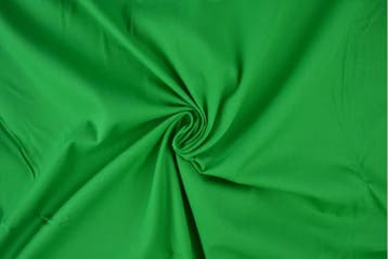 10 meter poplin katoen - Groen, Hobby en Vrije tijd, Stoffen en Lappen, 120 cm of meer, Ophalen of Verzenden, Katoen, Groen
