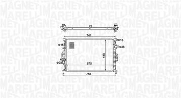 Radiateur o.a: Ford, C-Max (DXA), Focus 3 - Focus 3 ST, Ophalen of Verzenden, Nieuw, Ford USA