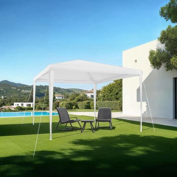 Paviljoen Farah, waterdicht, steeksysteem, 3x3m - wit, Tuin en Terras, Partytenten, Verzenden, Nieuw