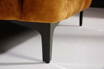 Chesterfield Sofa MODERN BAROK 235cm mosterdgeel fluweel, Huis en Inrichting, Ophalen of Verzenden, Nieuw
