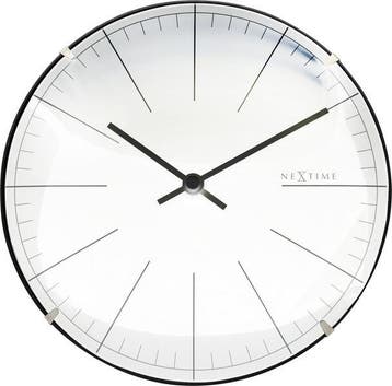 Wandklok Big Stripe Ø20 - Glas Wit, Nieuw