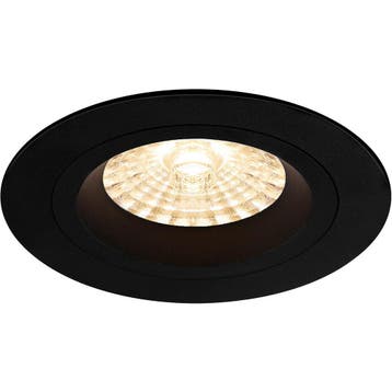 GU10 Inbouwspot Set - Mat Zwart - Inbouw Rond - Philips -, Ophalen of Verzenden, Nieuw, Plafondspot of Wandspot