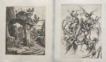 Benedetto Montagna (after), Martin Schongauer - San Girolamo, Antiek en Kunst
