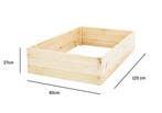 Moestuinbak Hout 120x80cm | Premium | OP=OP, Minder dan 30 cm, 100 cm of meer, Nieuw, Ophalen of Verzenden