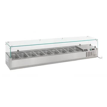 Combisteel Opzetkoelvitrine | 9x 1/3 GN | 2000x395x435mm, Ophalen of Verzenden, Nieuw