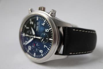 Horloge IWC Pilot Chronograph 42MM watch only, Overige merken, Staal, Polshorloge, Ophalen of Verzenden