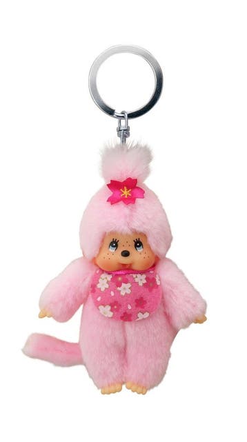 Monchhichi sleutelhanger kersenbloe van €13,99 voor €7,00, Kinderen en Baby's, Ophalen of Verzenden, Nieuw